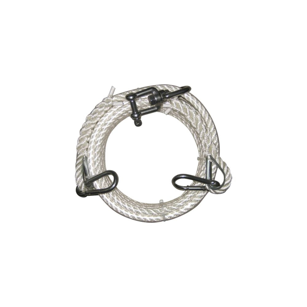 2-Way HD Mooring Bridle with metal hooks, ideal for heavy-duty tasks.