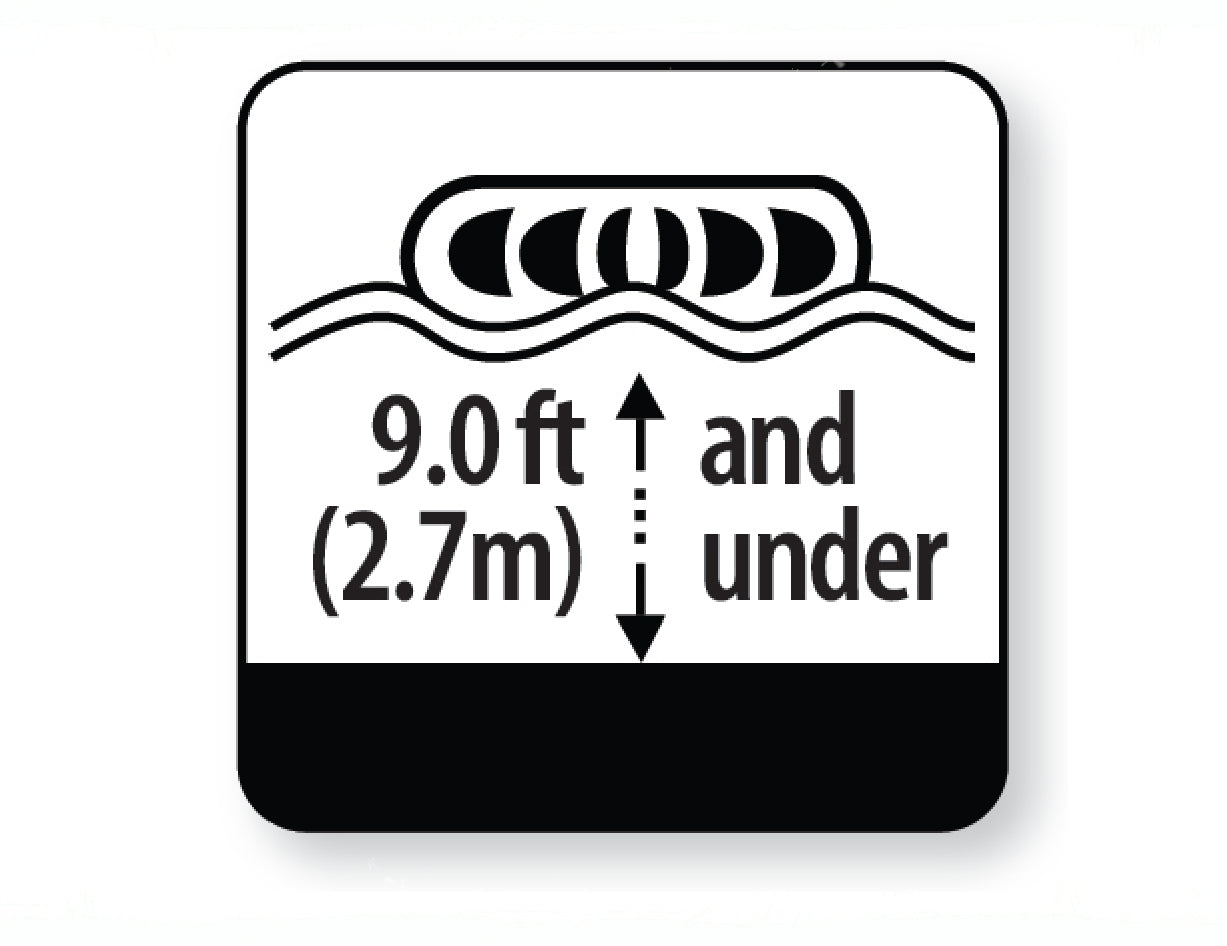 A 9 foot and under sign