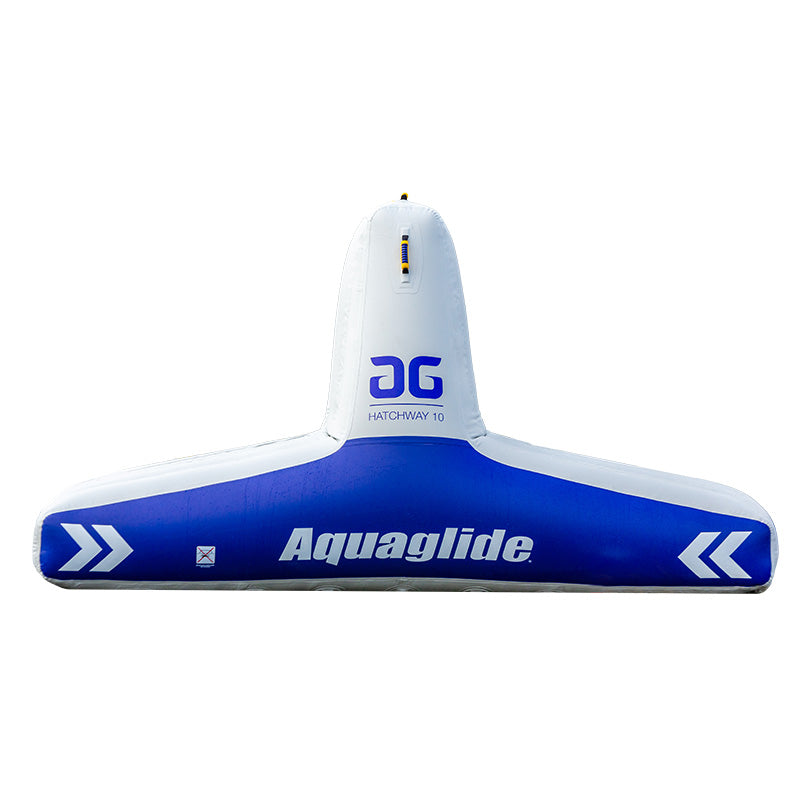 Hatchway 10 features a T-shape in blue and white with an Interlock D-Ring system.