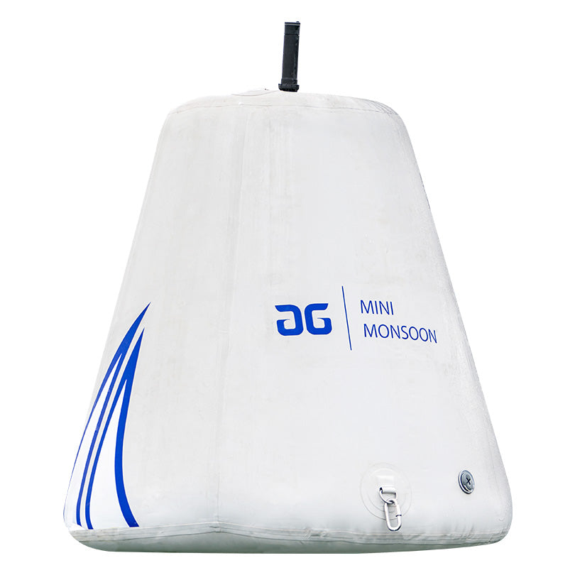 Aquaglide Mini Monsoon Cone with blue logo and AG Mini Monsoon text on the side.