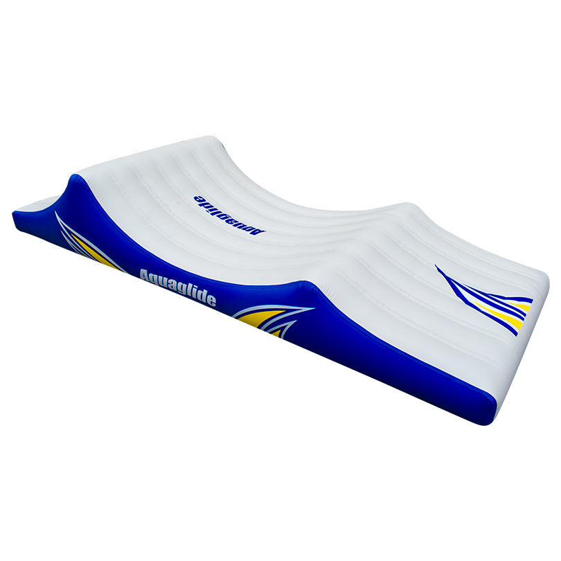 Inflatable Parkway 20 water mat with wave design, featuring D-Ring Interloc system.