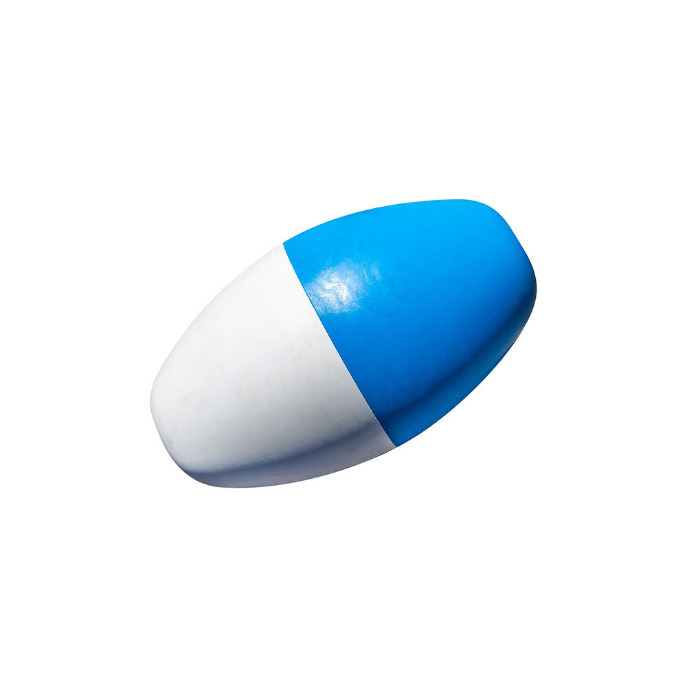Blue and white capsule-shaped Horizontal Mooring Line-Pair with heavy duty design.