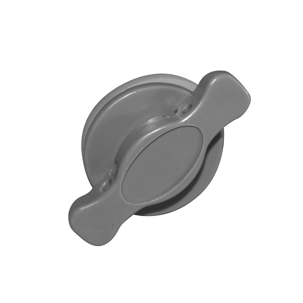 Halkey-Roberts Valve Cap in gray with wingnut for valve protection.