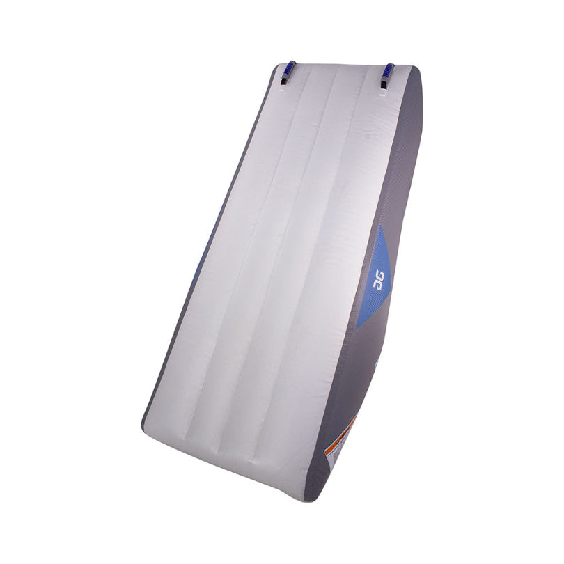 Large Ricochet / Recoil Slide in gray and blue with top handles.