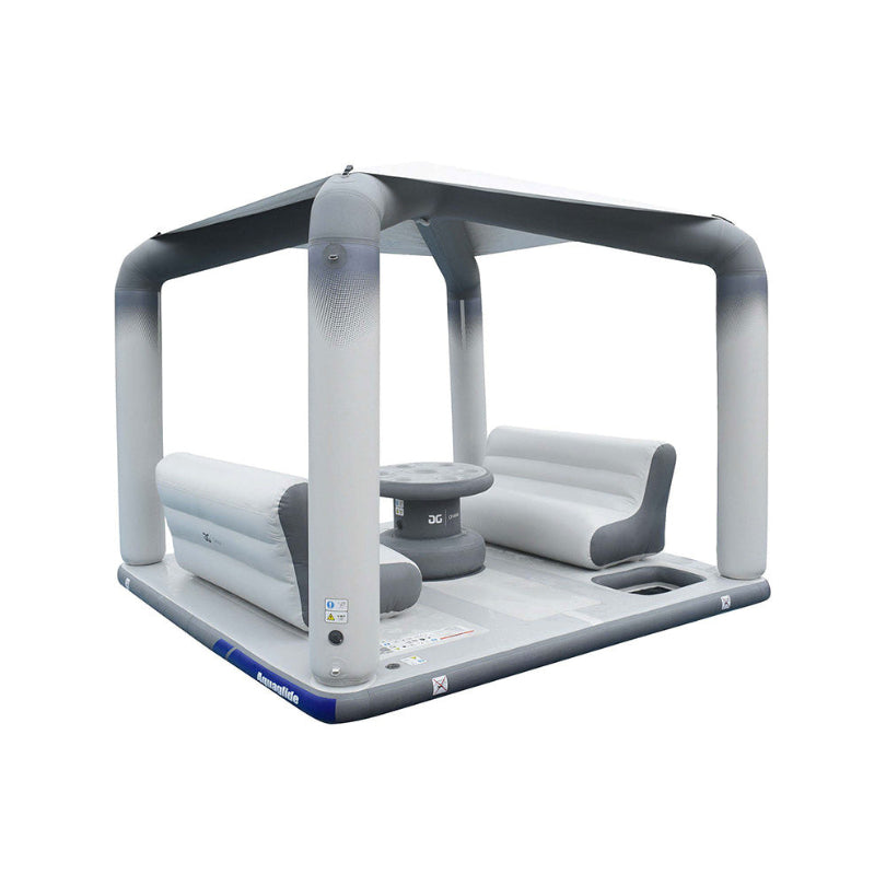 Ohana Lounge: inflatable with canopy and seating for a waterfront social experience.