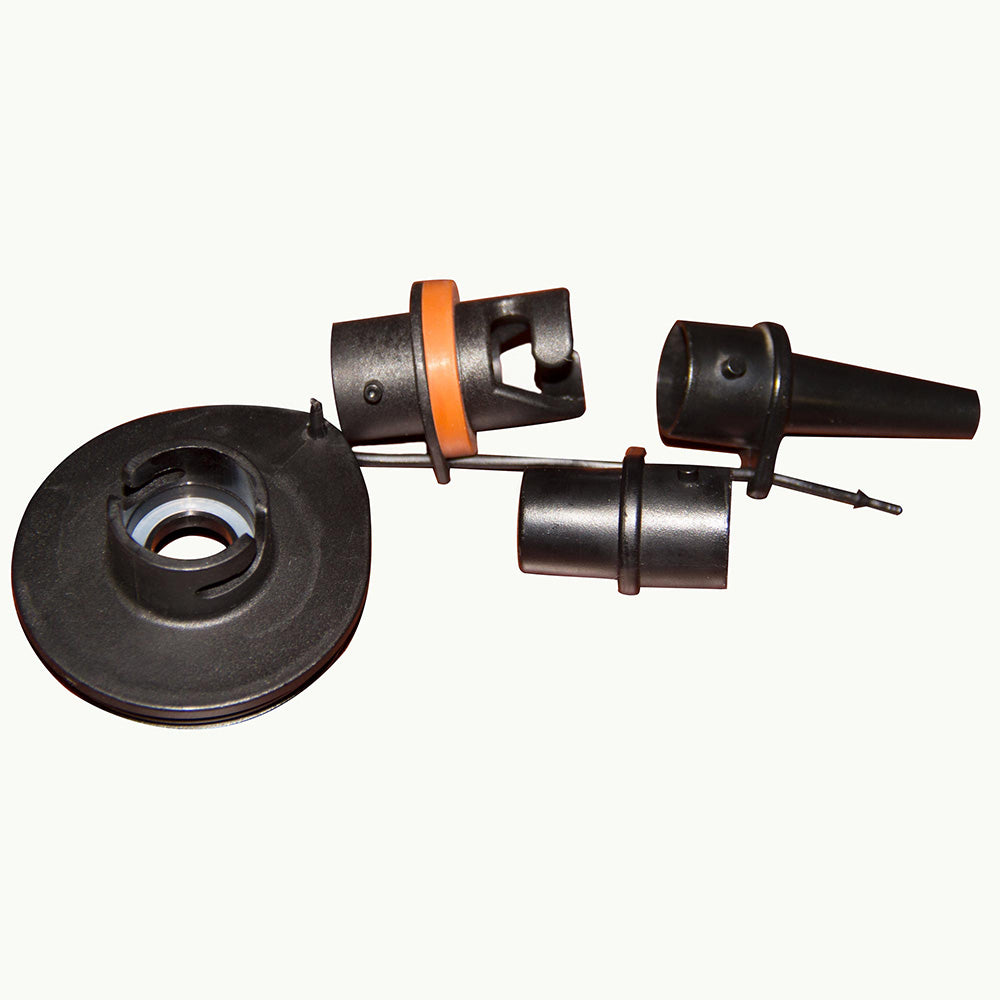 Black plastic nozzle attachments for Hurricane 110v 3.6 Pump (US).