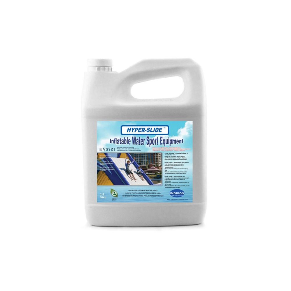 Hyperslide: Inflatable water sport gear with UV protection, holds 1.5 kg.