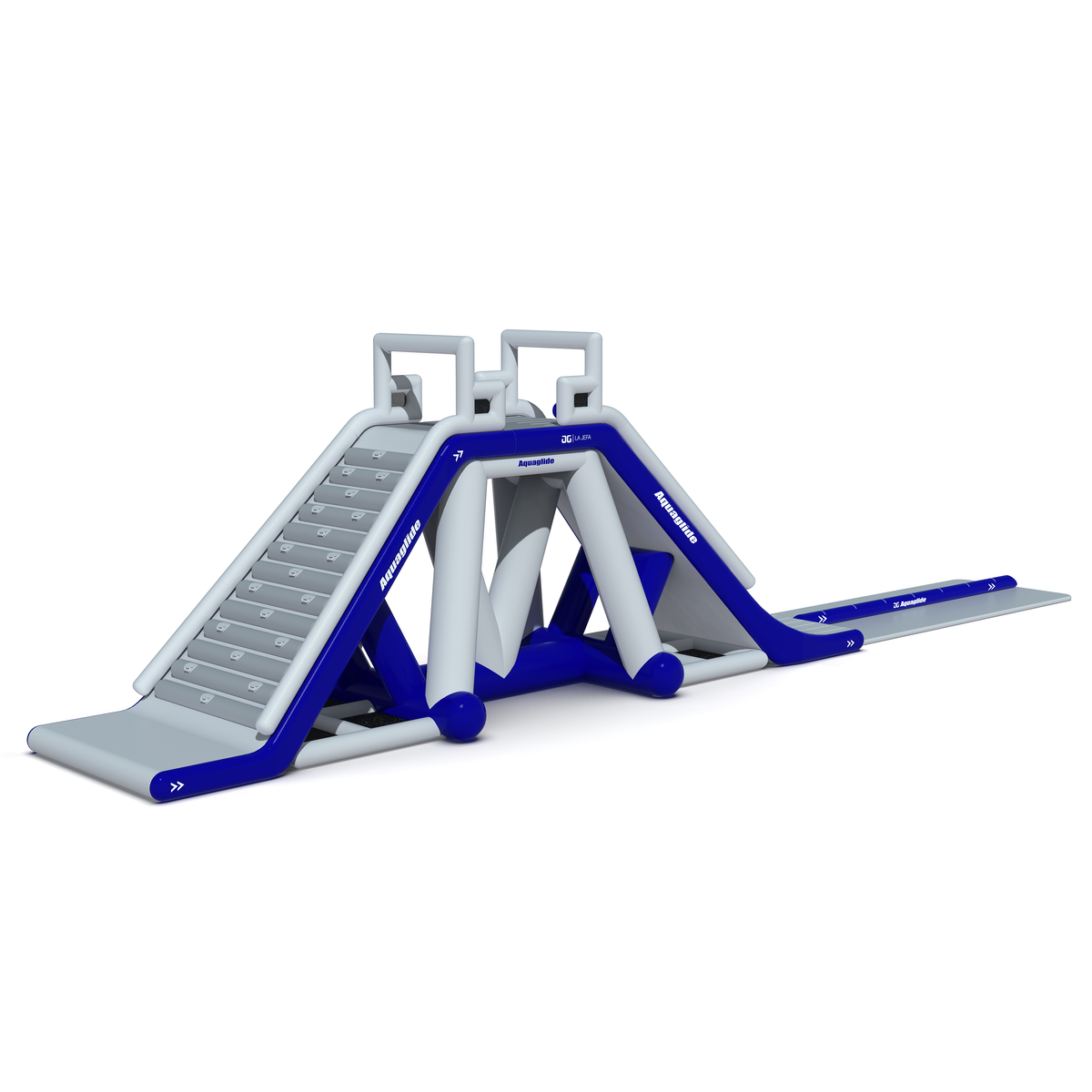 Back angled view of LA Jefe TR slide with landing pad.