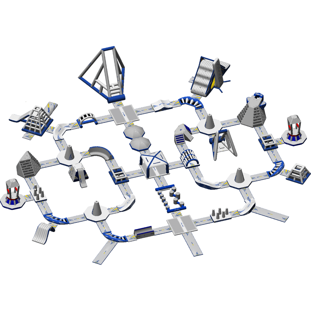 Ring Monsoon XL 160 offers geometric mazes and dynamic zones for intense excitement.