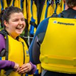 People in Aquaglide life jackets