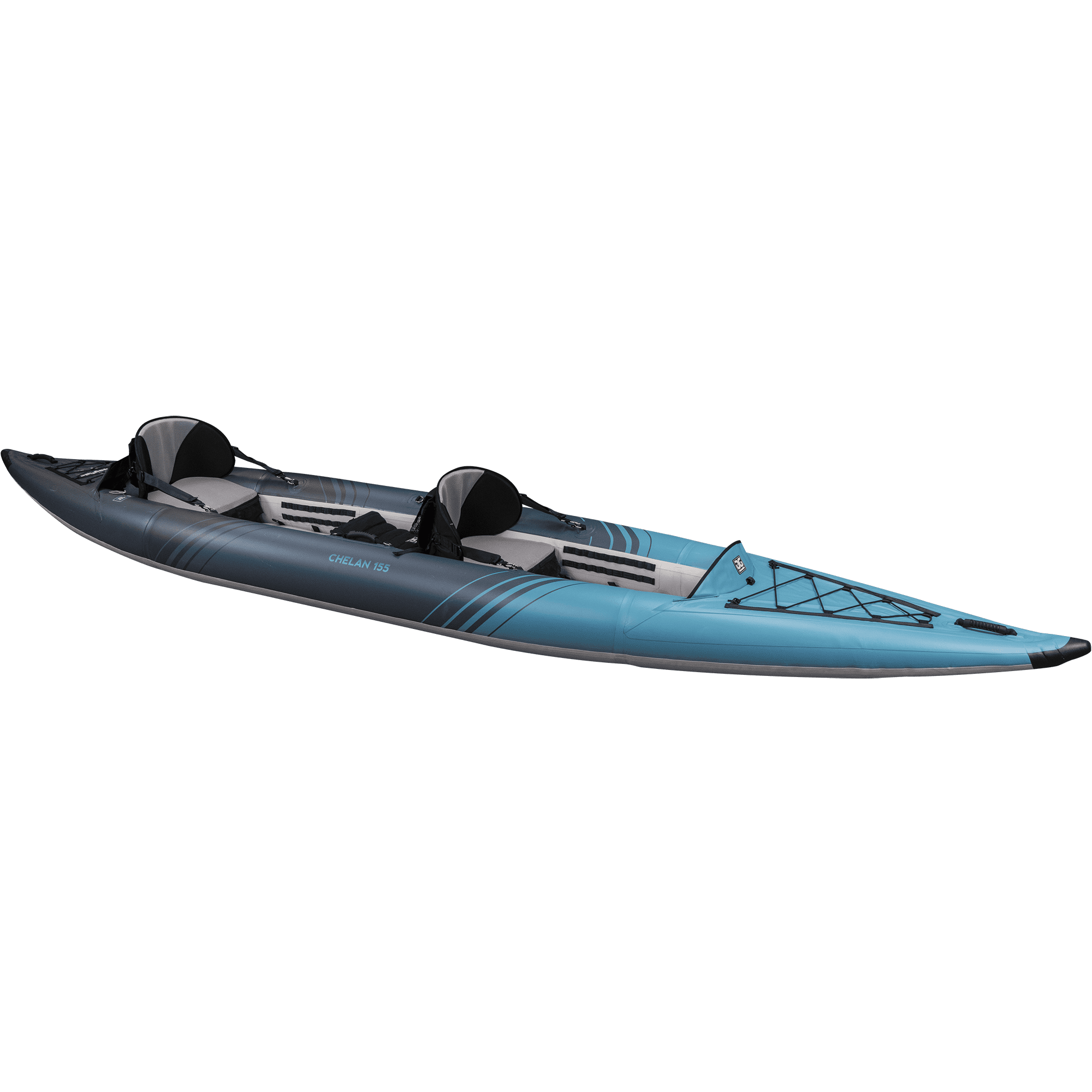 Aquaglide Canotto Gonfiabile Kayak Chelan Two HB Canoa 409 cm x 91 cm L B Aria Boot 2 Persone 